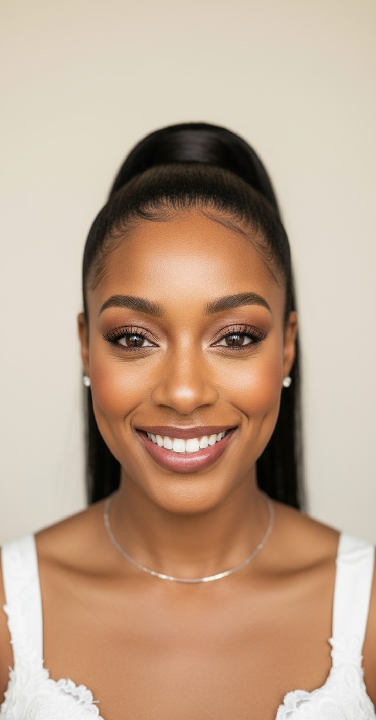 After High Ponytail Wedding